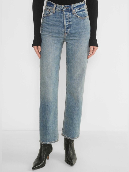 Denim Forum Denim - Denim Forum The Arlo Hi-Rise Straight Jean
